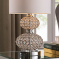 Crystal Retro Table Lamp — 24" Rechargeable, Vintage Design