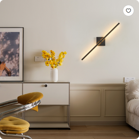 LED Wall Sconce Set of 2 — 28" Matte Black, Up-Down Light